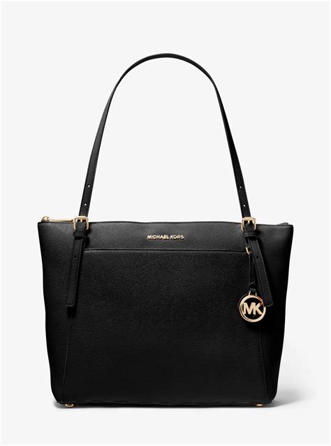 michael kors voyager black medium|Michael Kors large voyager tote.